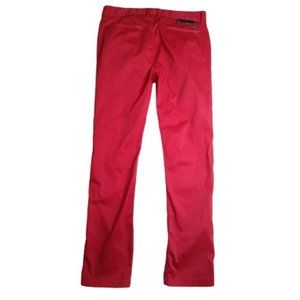 G by Guess Korbin Slim Fit Red Chino Pants 34x32